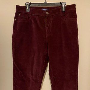 Bandolino Lucie Straight Leg Jeans - Wine Sz14